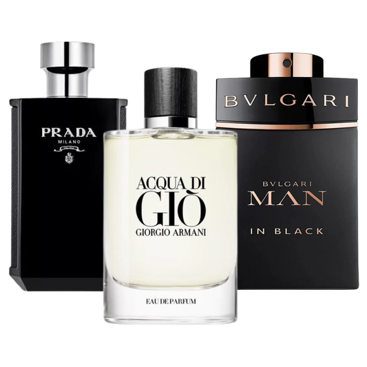 Paket: Schwarze Essenz – 3 elegante Herrendüfte